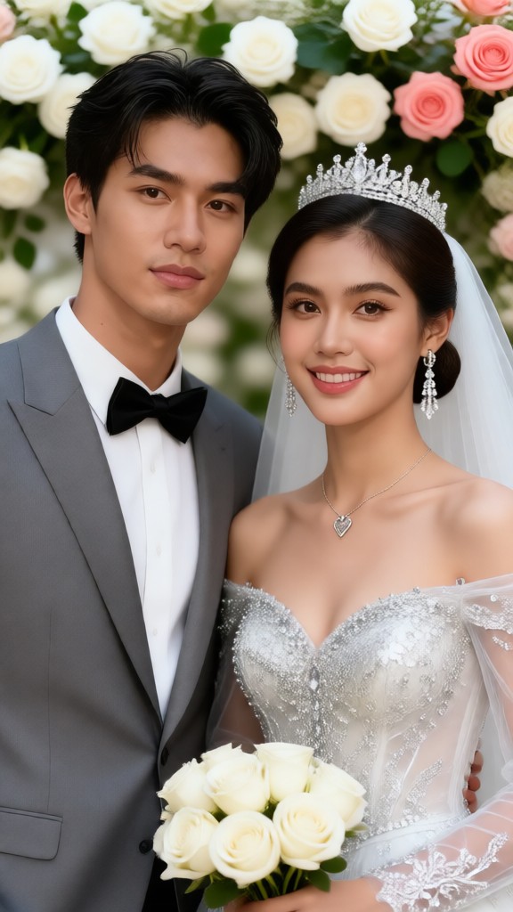 Romantic Married Couple-T image