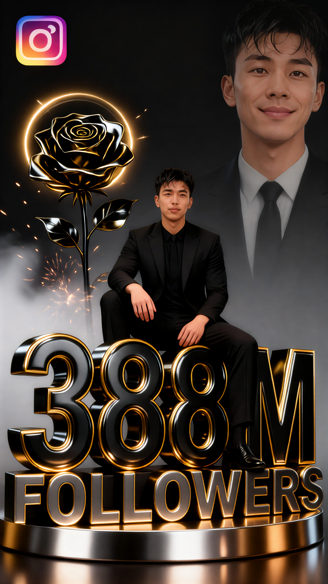 Social media fan milestone poster：22 image