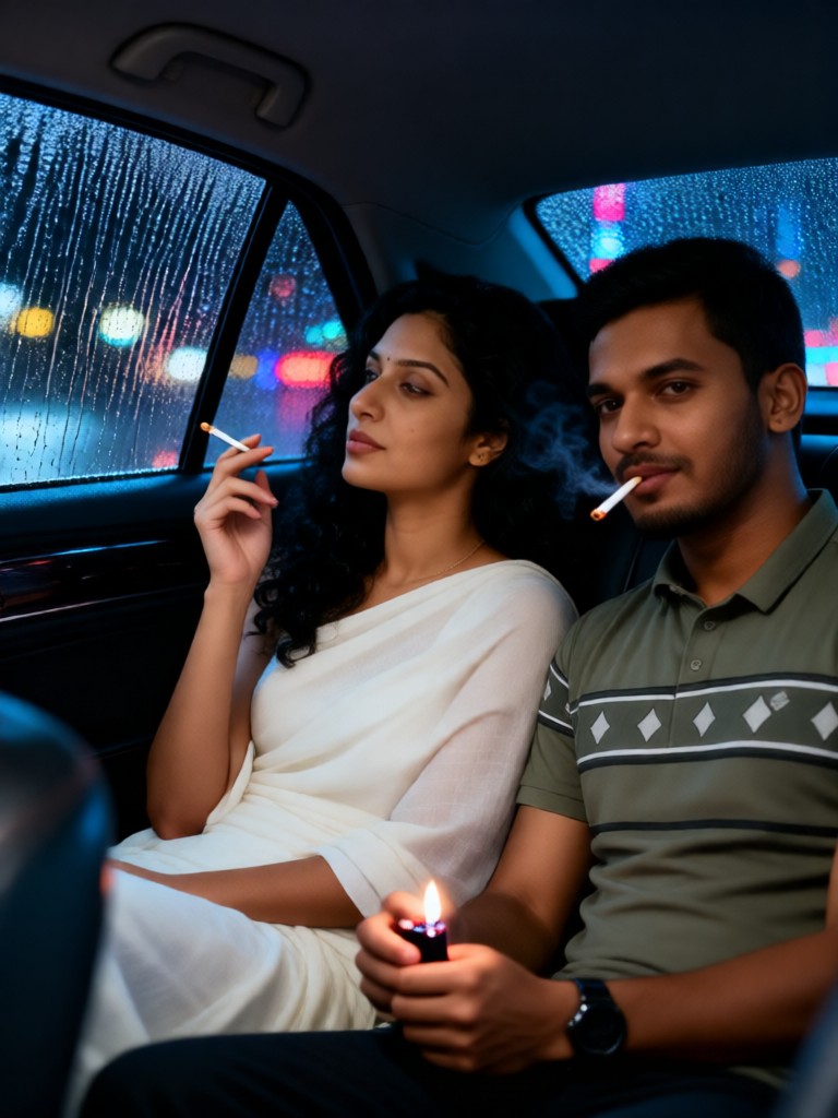 Rainy Car Flame image