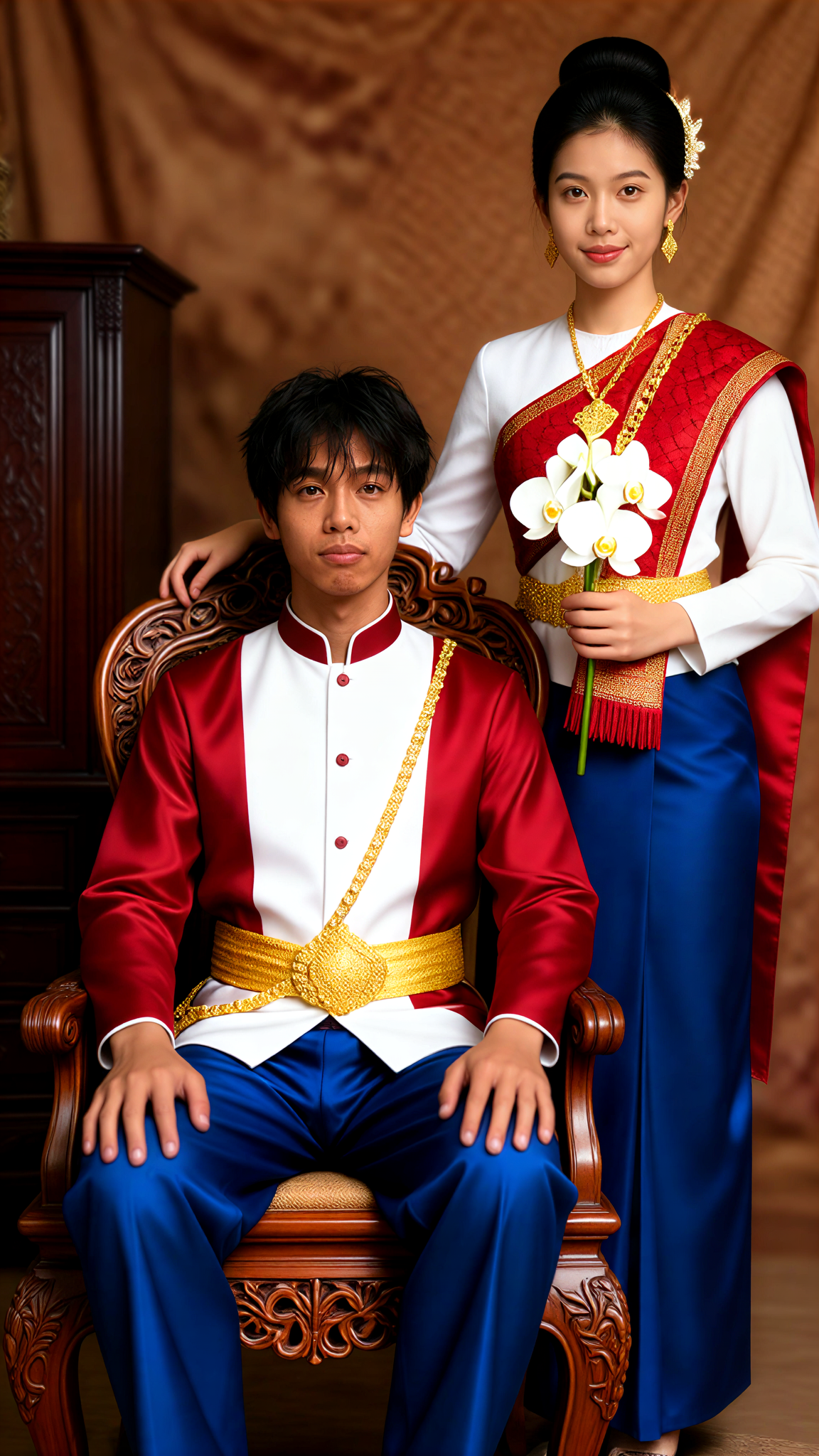 62 Thai Red White Blue image