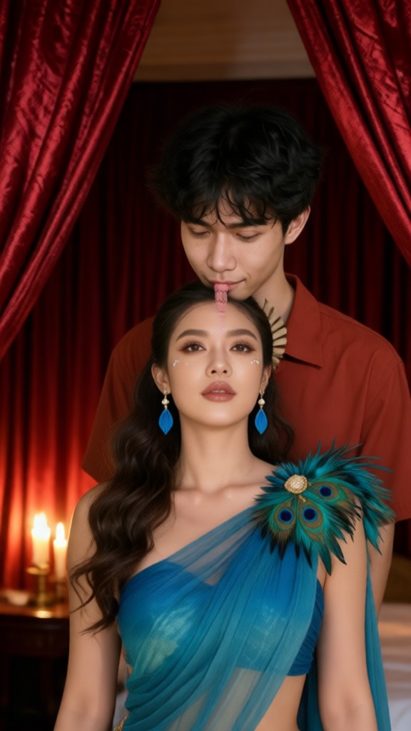 Bangkok Thai Silk Curtain Kiss image