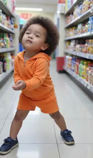Cute Baby Shaking Leg Dance-I image