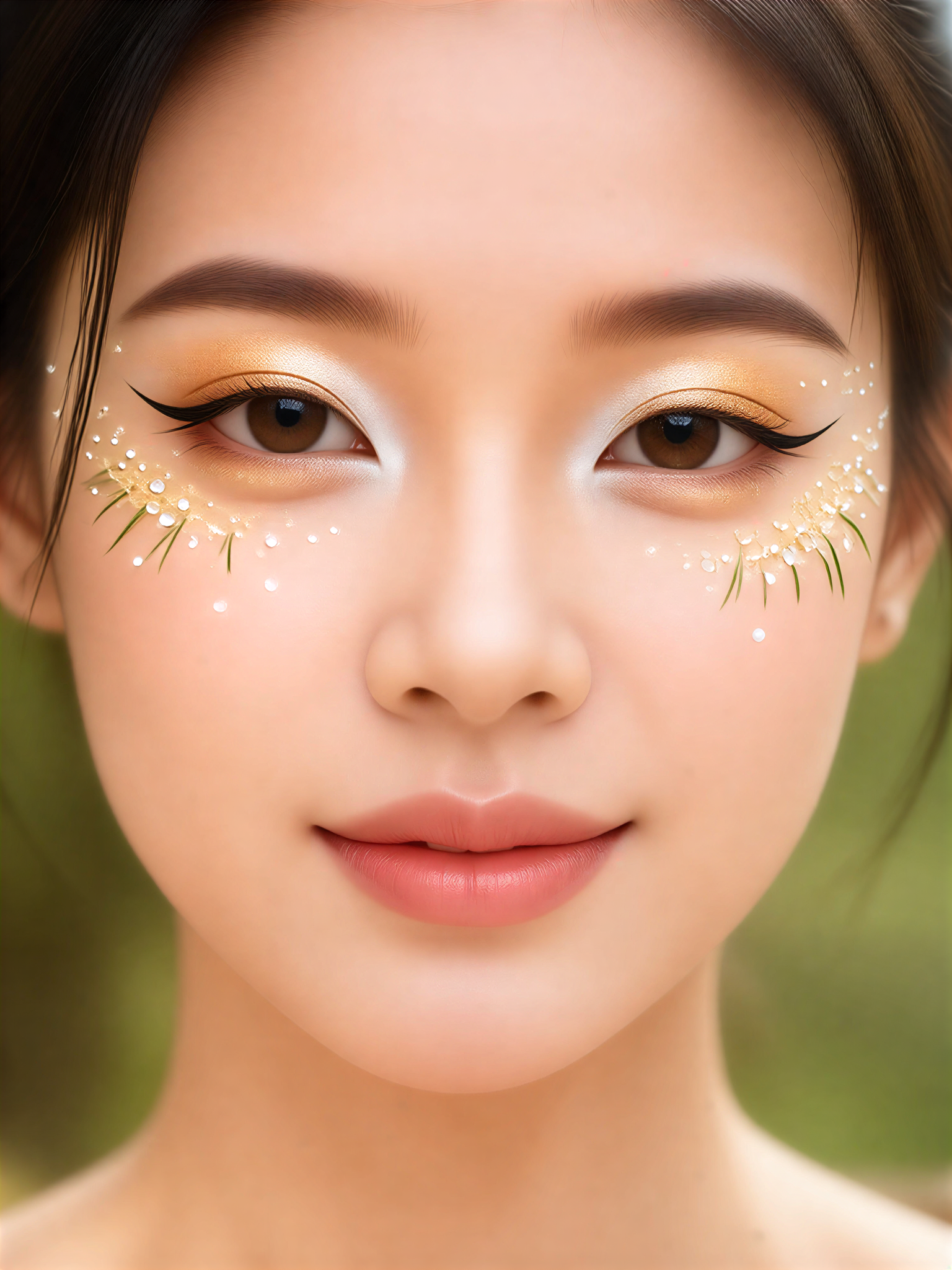 Ozean-inspiriertes Gesichts-Make-up image
