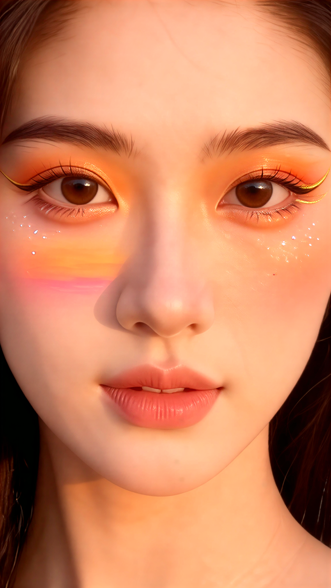 Ozean-inspiriertes Gesichts-Make-up image