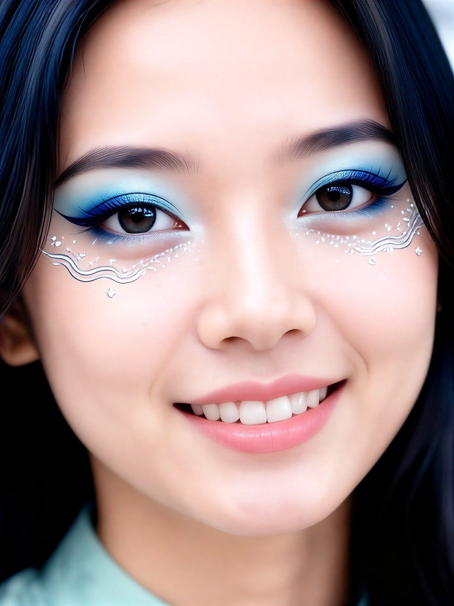 Ozean-inspiriertes Gesichts-Make-up image