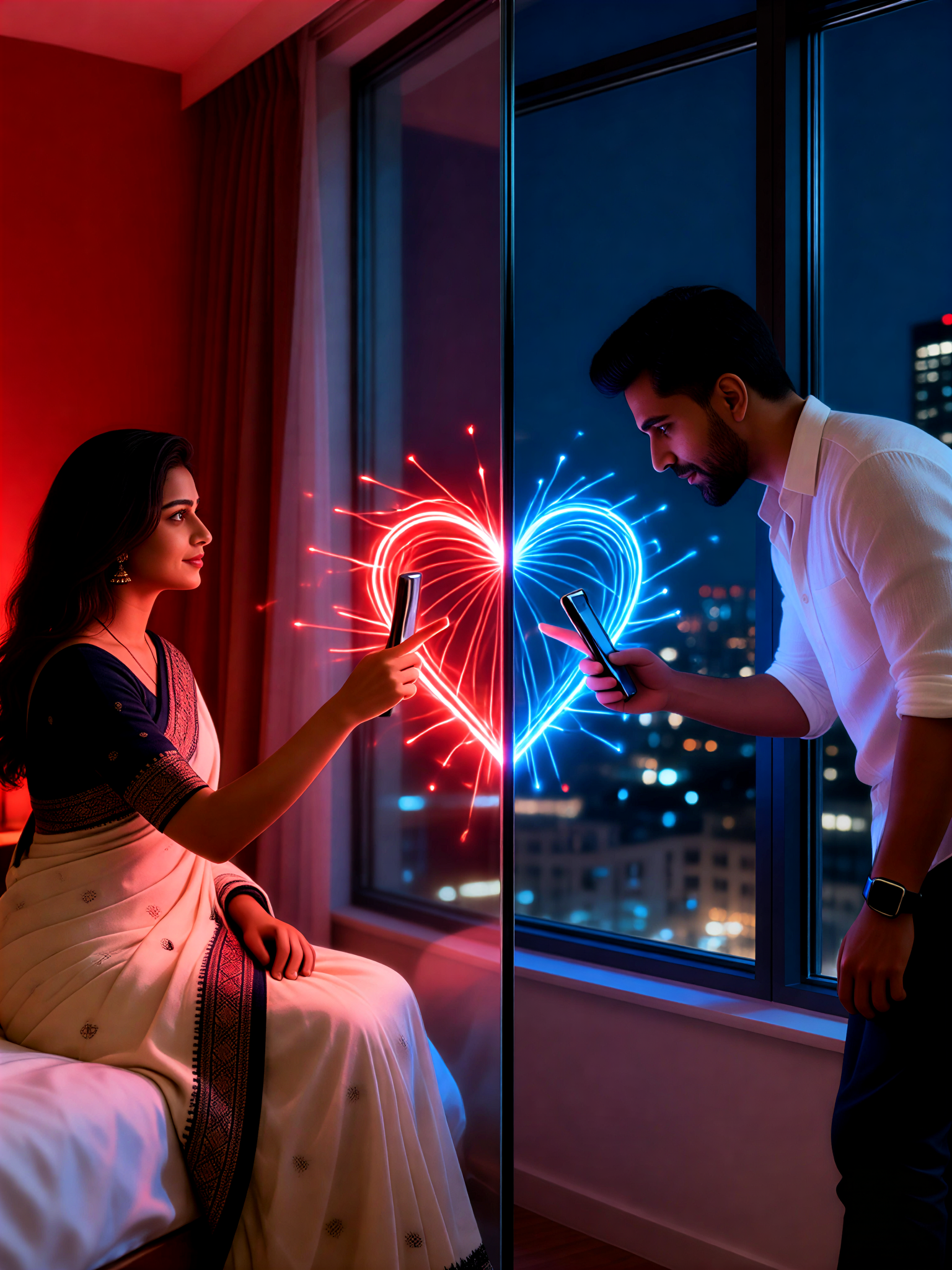 Couple Matching Two-tone Photo Shoot image