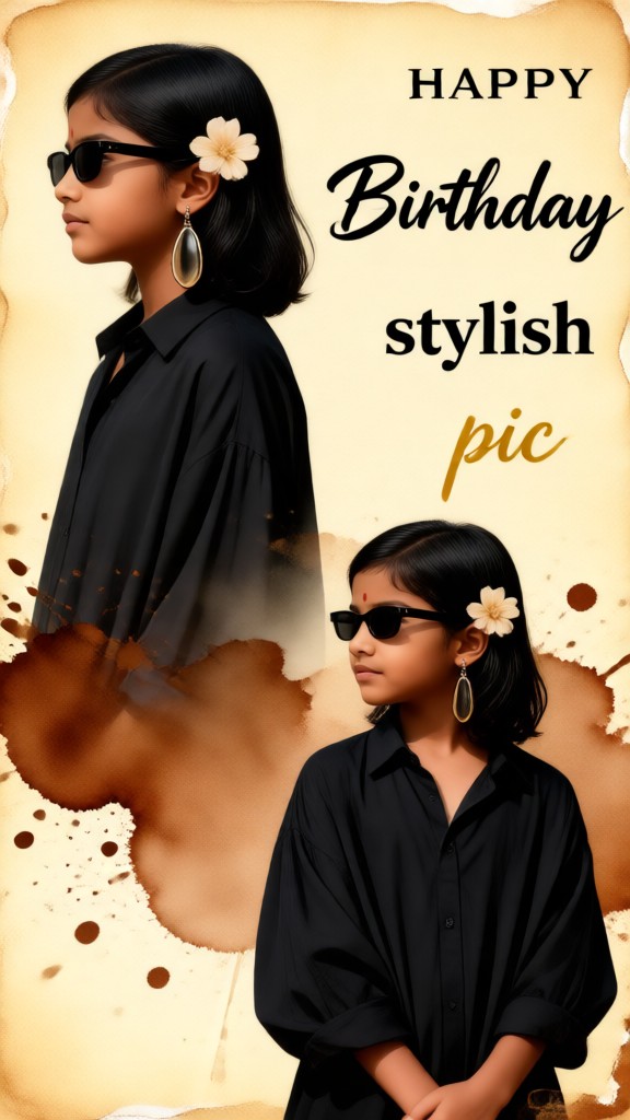 Pretty Baby Girl Birthday Poster image