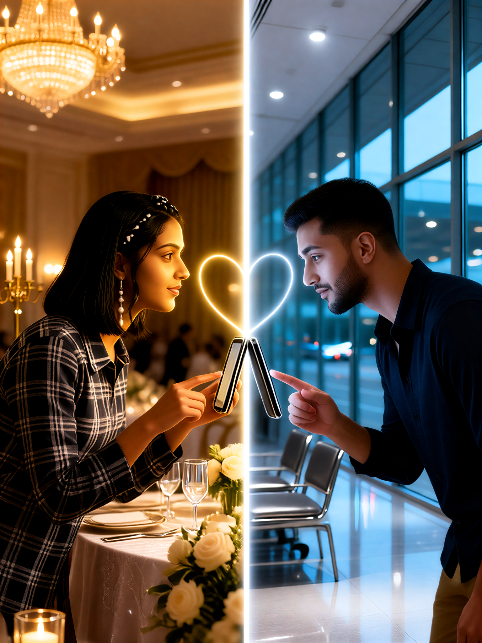 Couple Matching Two-tone Photo Shoot image