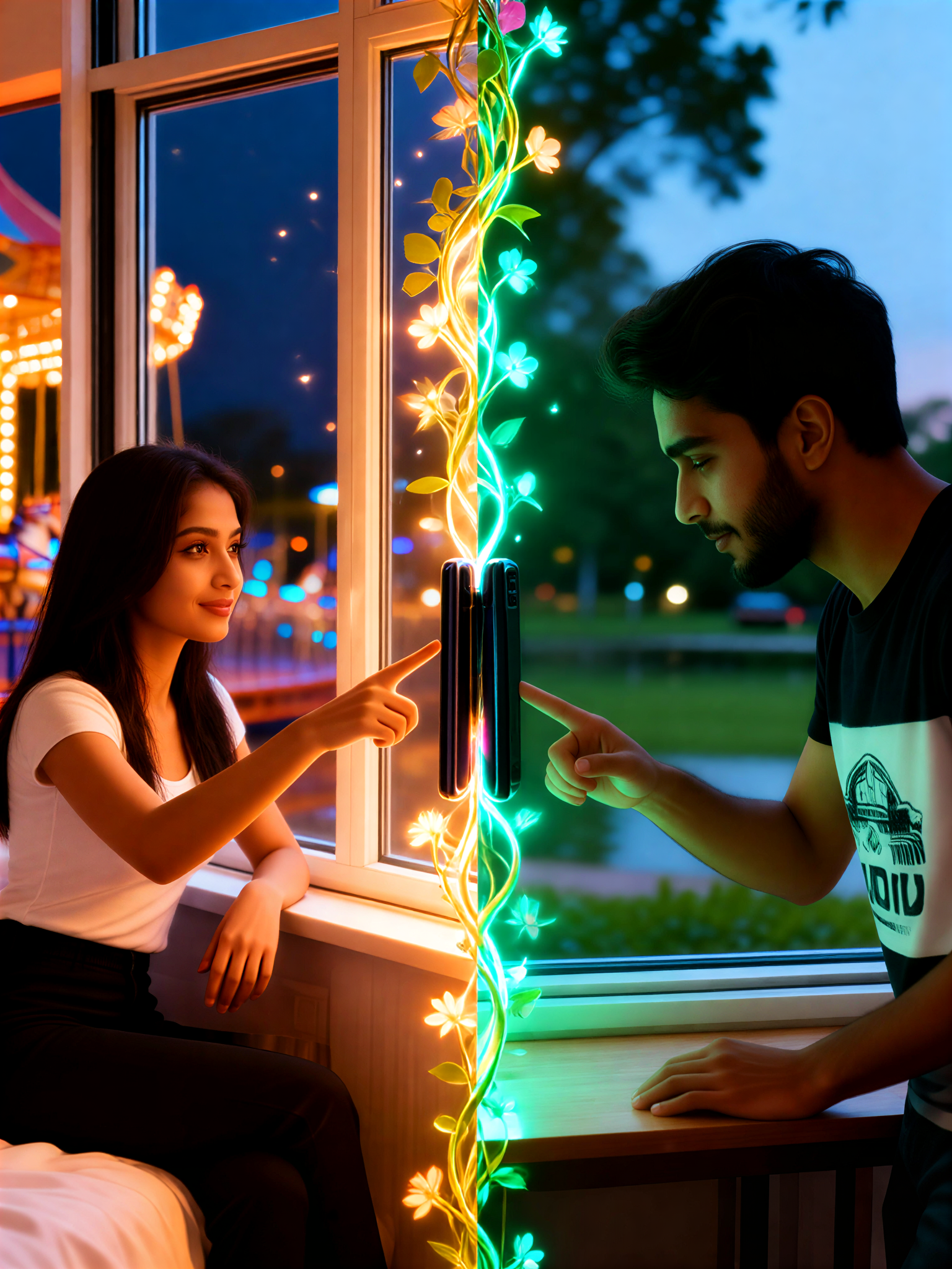Couple Matching Two-tone Photo Shoot image