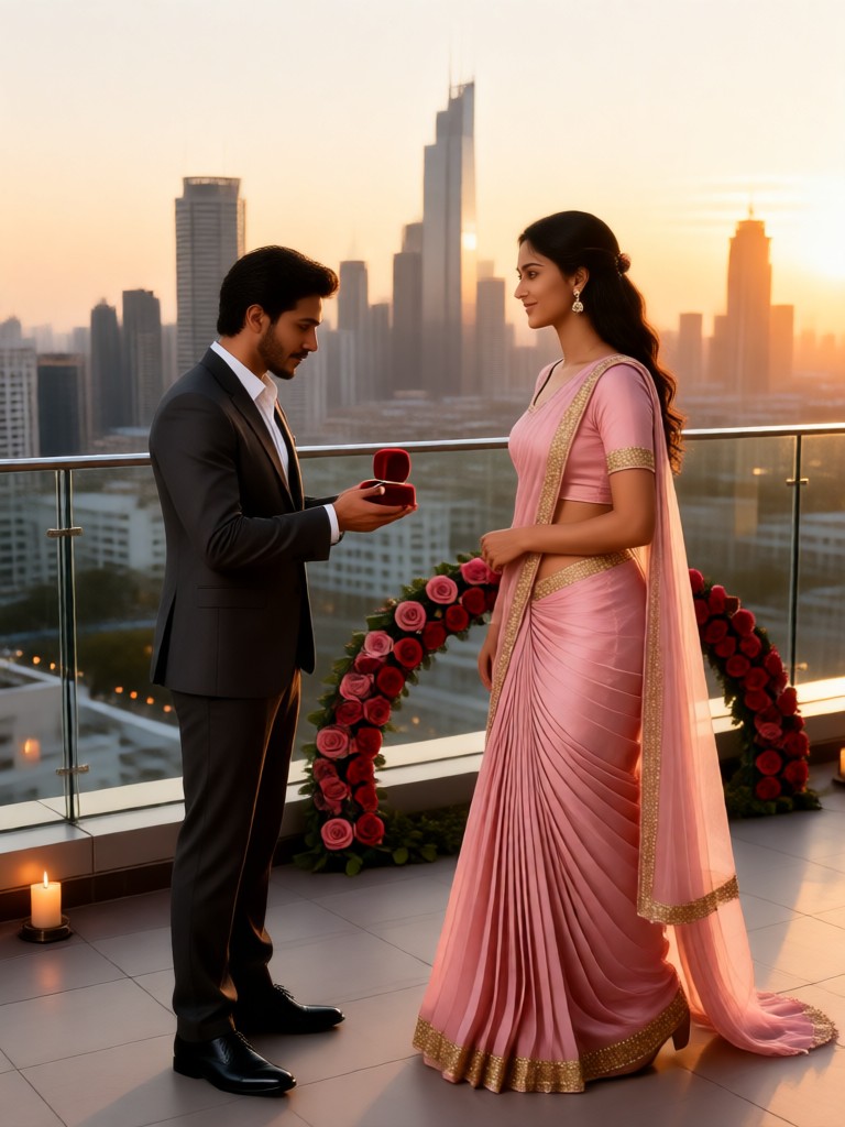 Delhi City Roof Sunset Proposal image