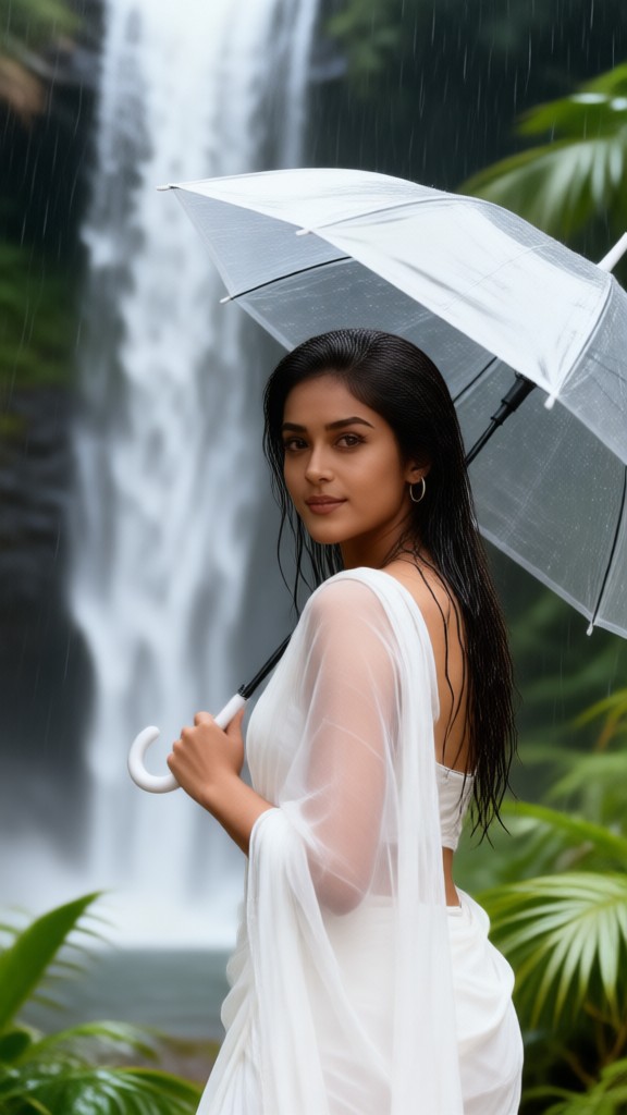 White Saree Spin image