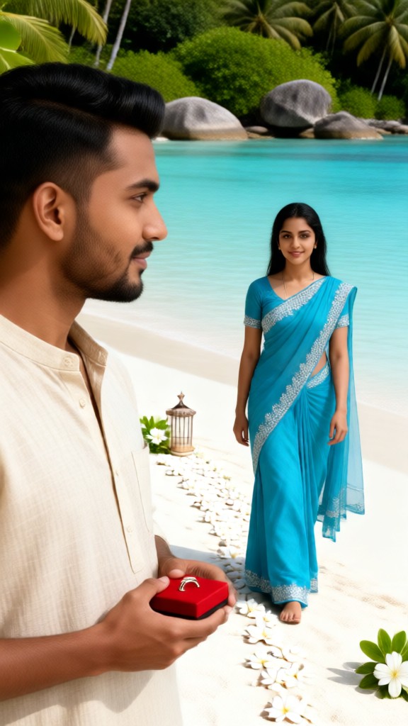 Andaman White Sand Bay Heiratsantrag image