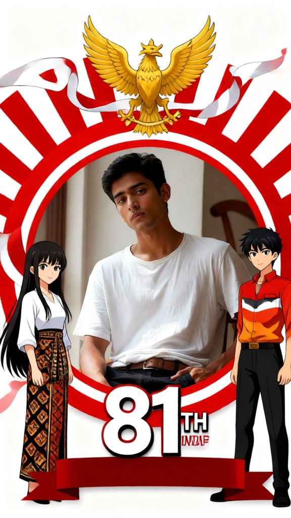 HUT RI 81 twibbon  /  Indonesia Independence Day image