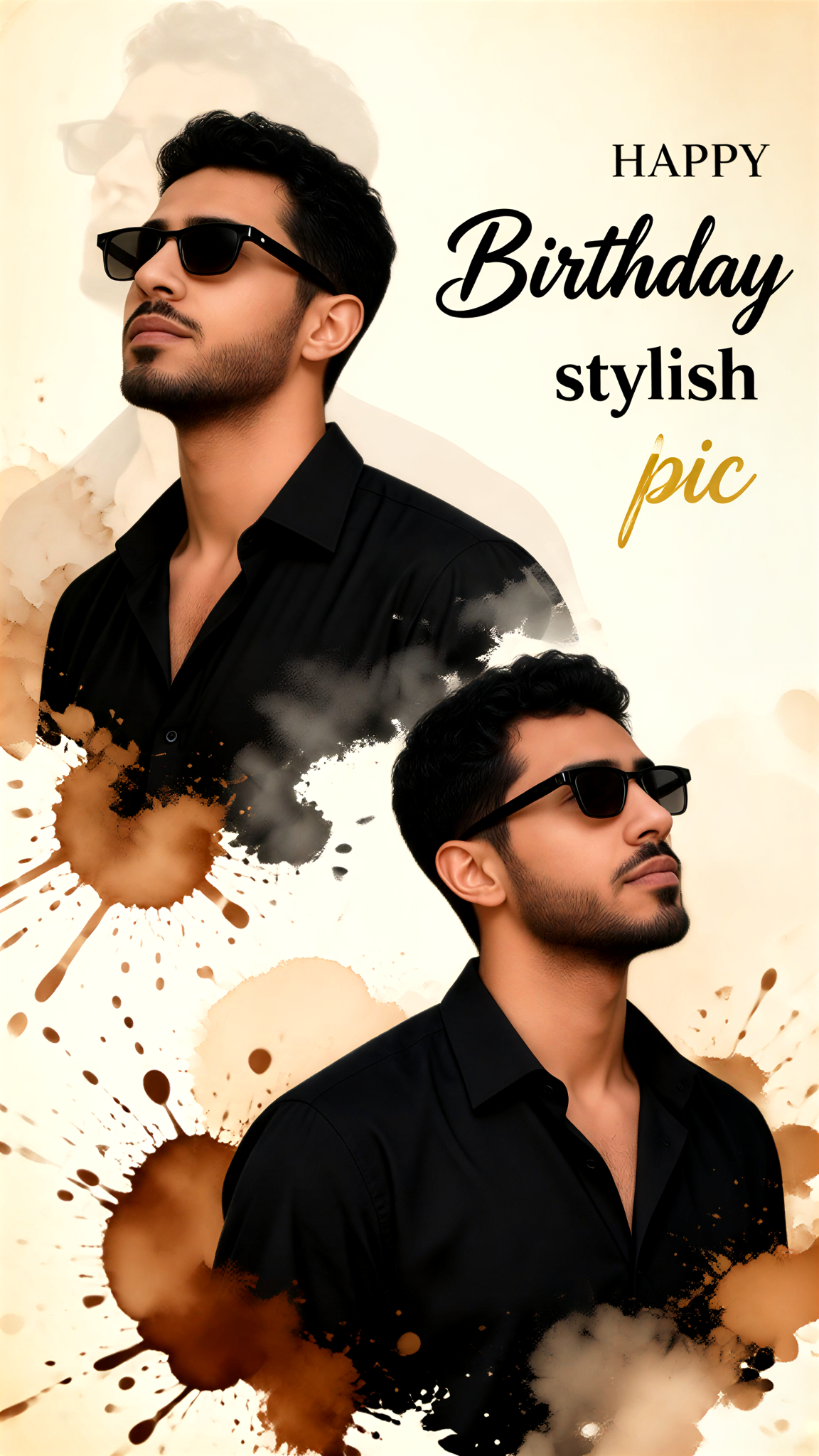 Double-Lens Sunglasses in Watercolor image