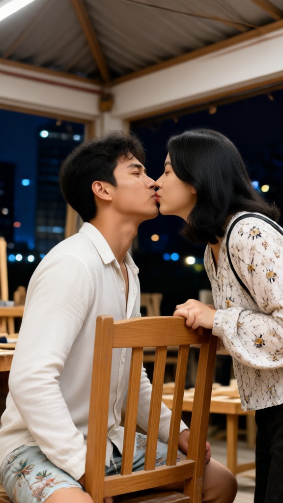 Teak Chair Kiss image