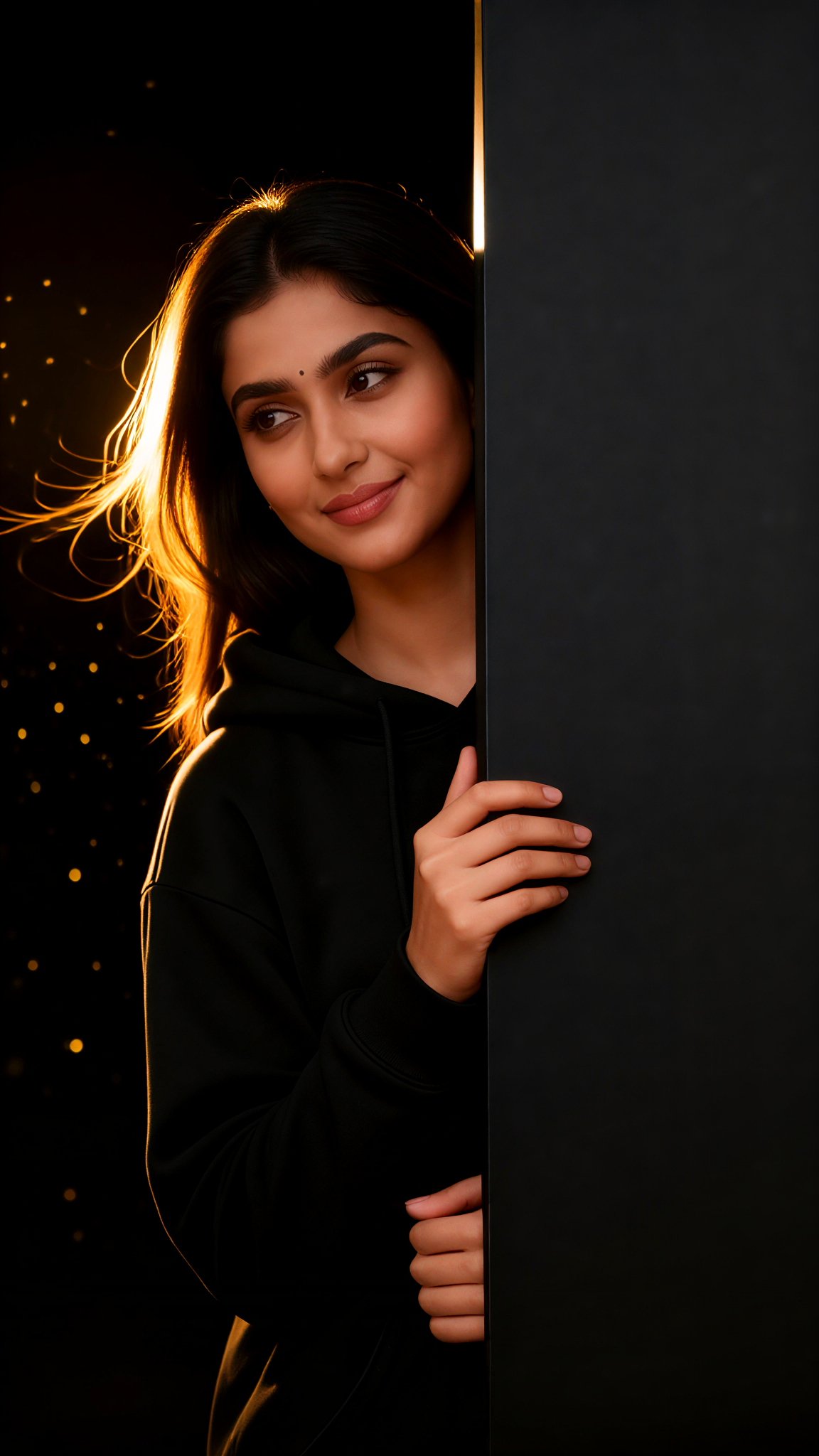 A Beautiful Woman in Backlight image