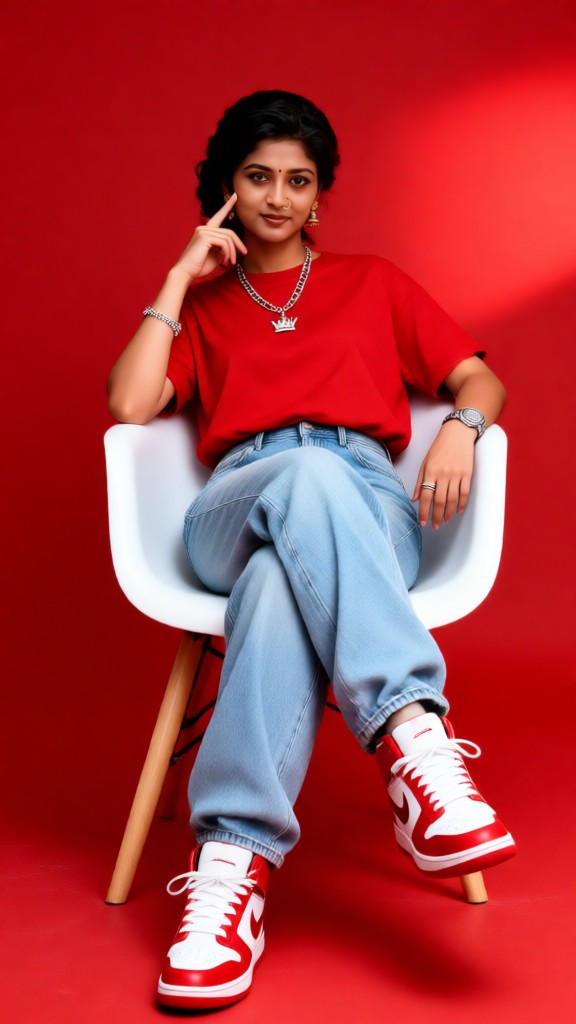Red Nike Fashion Portrait-M image