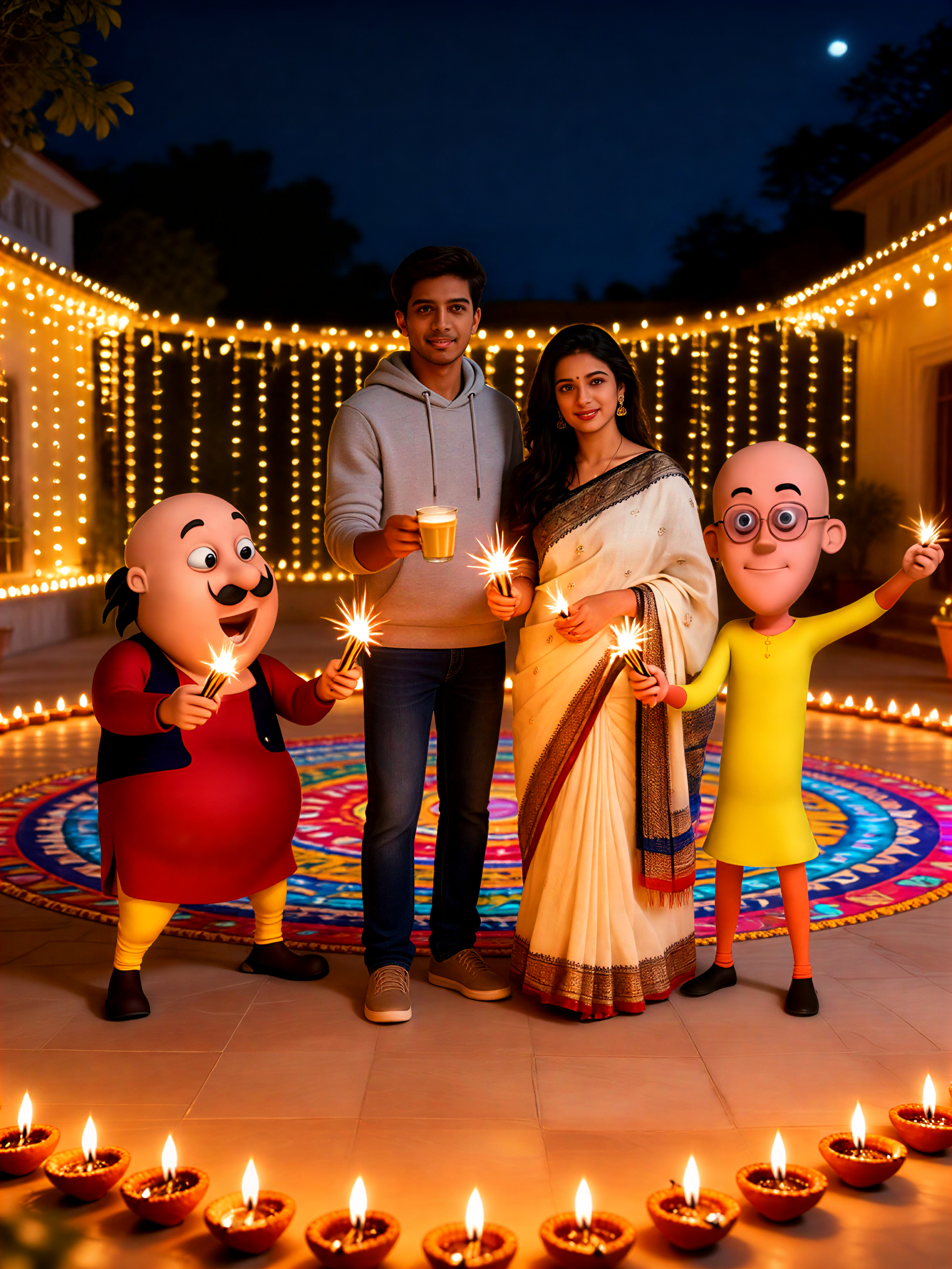 Take a photo with Motu Patlu image