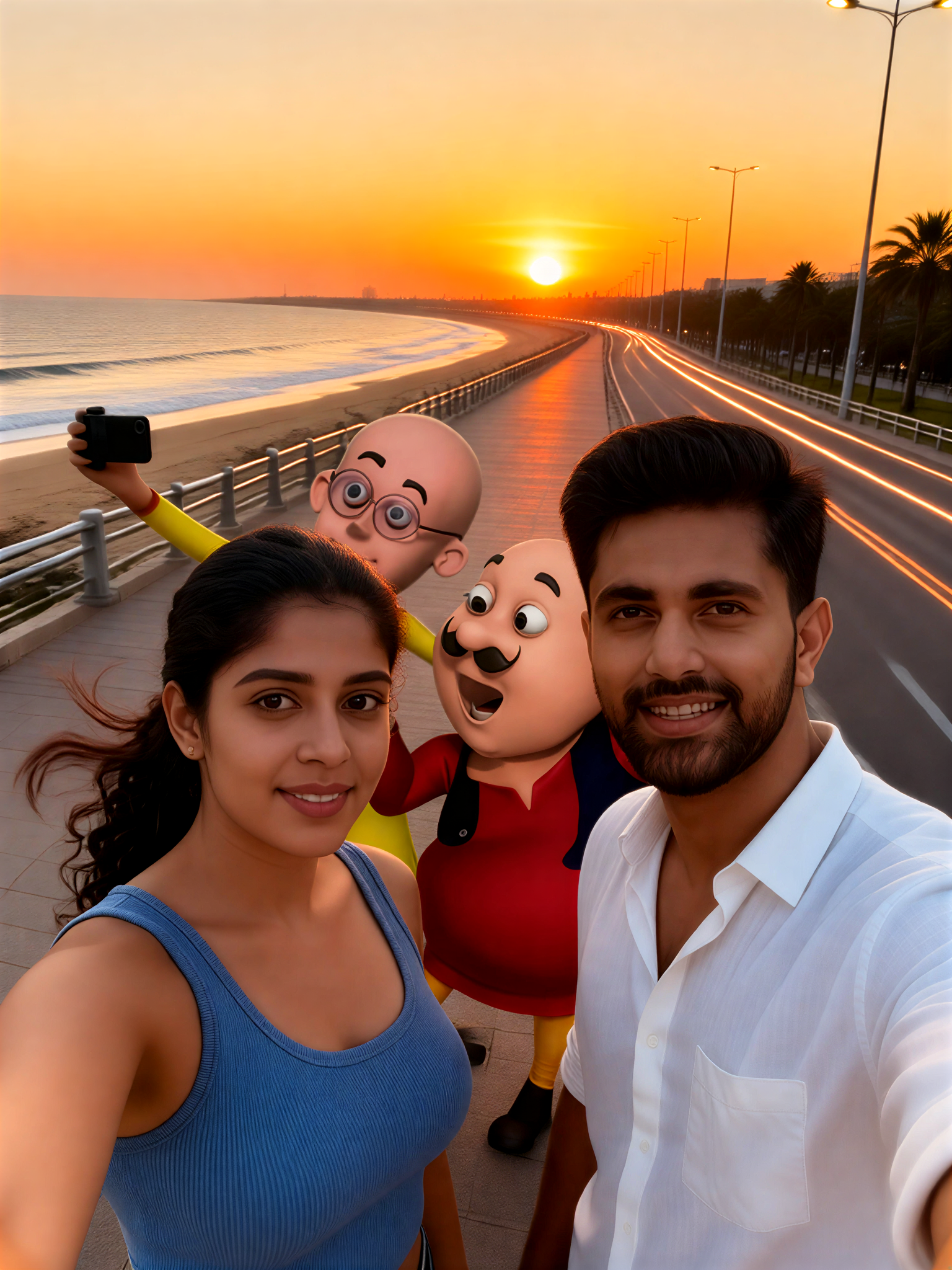 Take a stroll along the seaside with Motu and Patlu image