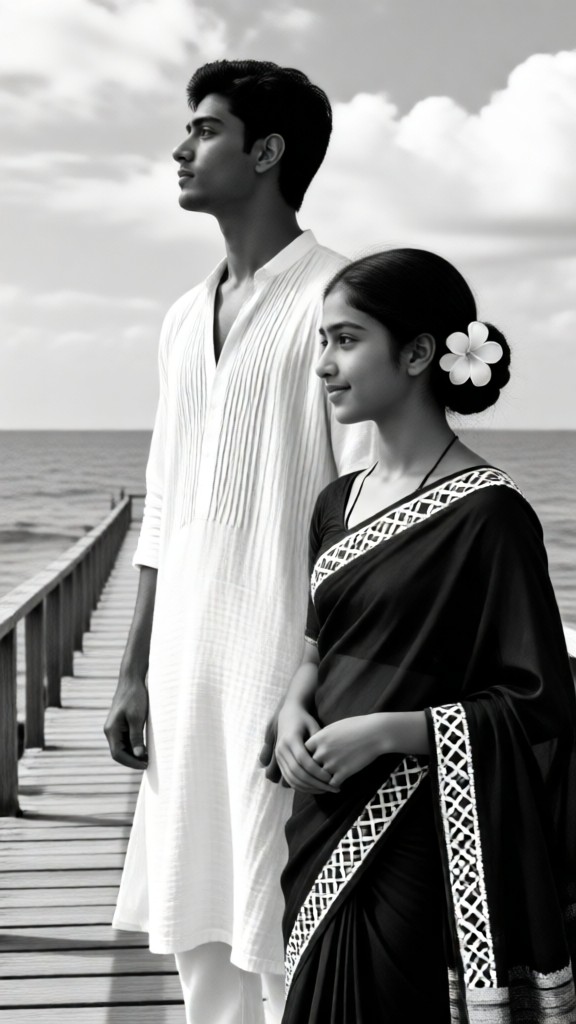 Classic Shah Rukh Khan-style romantic filter image