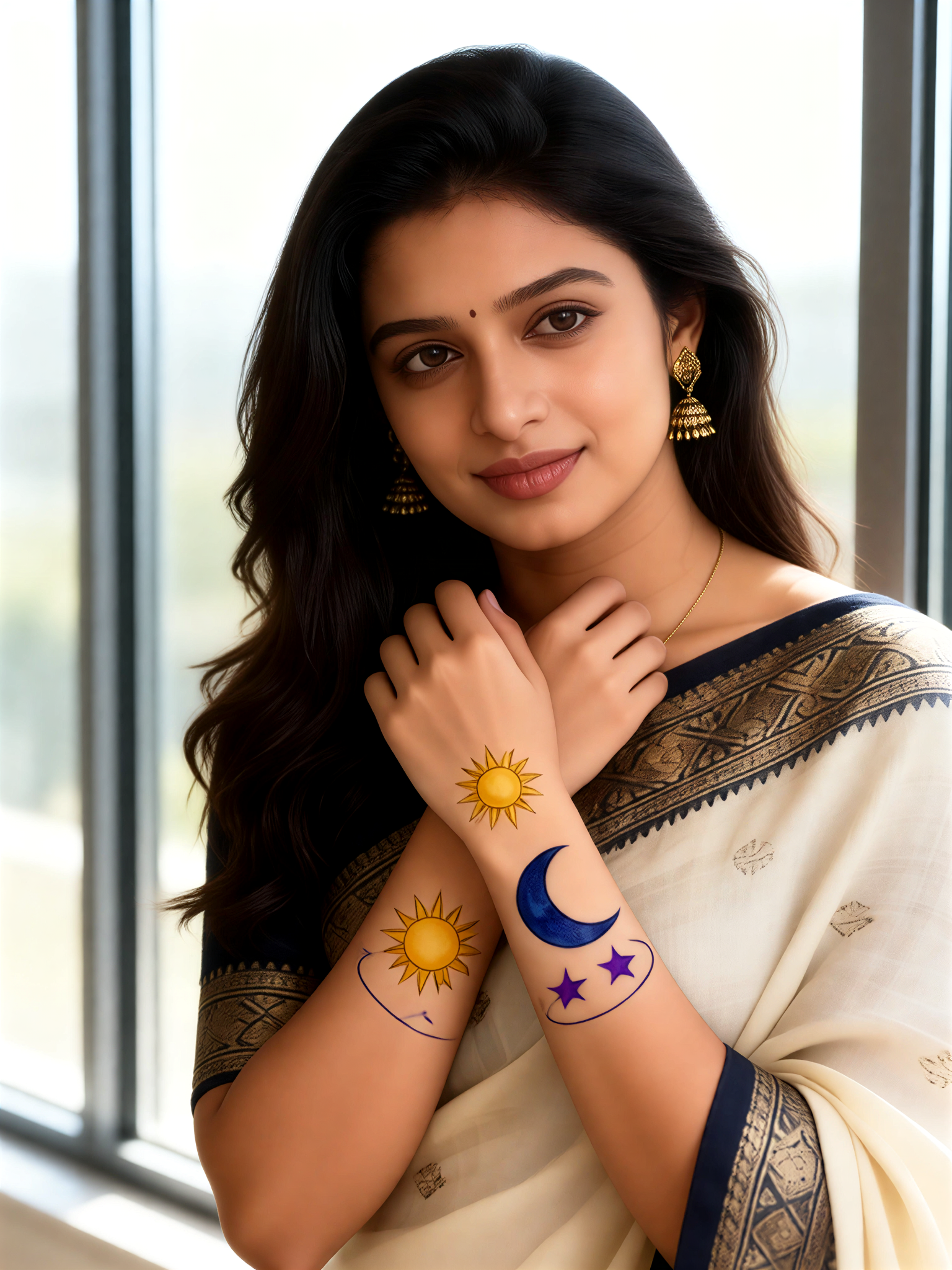 Colorful Tattoo Portrait image