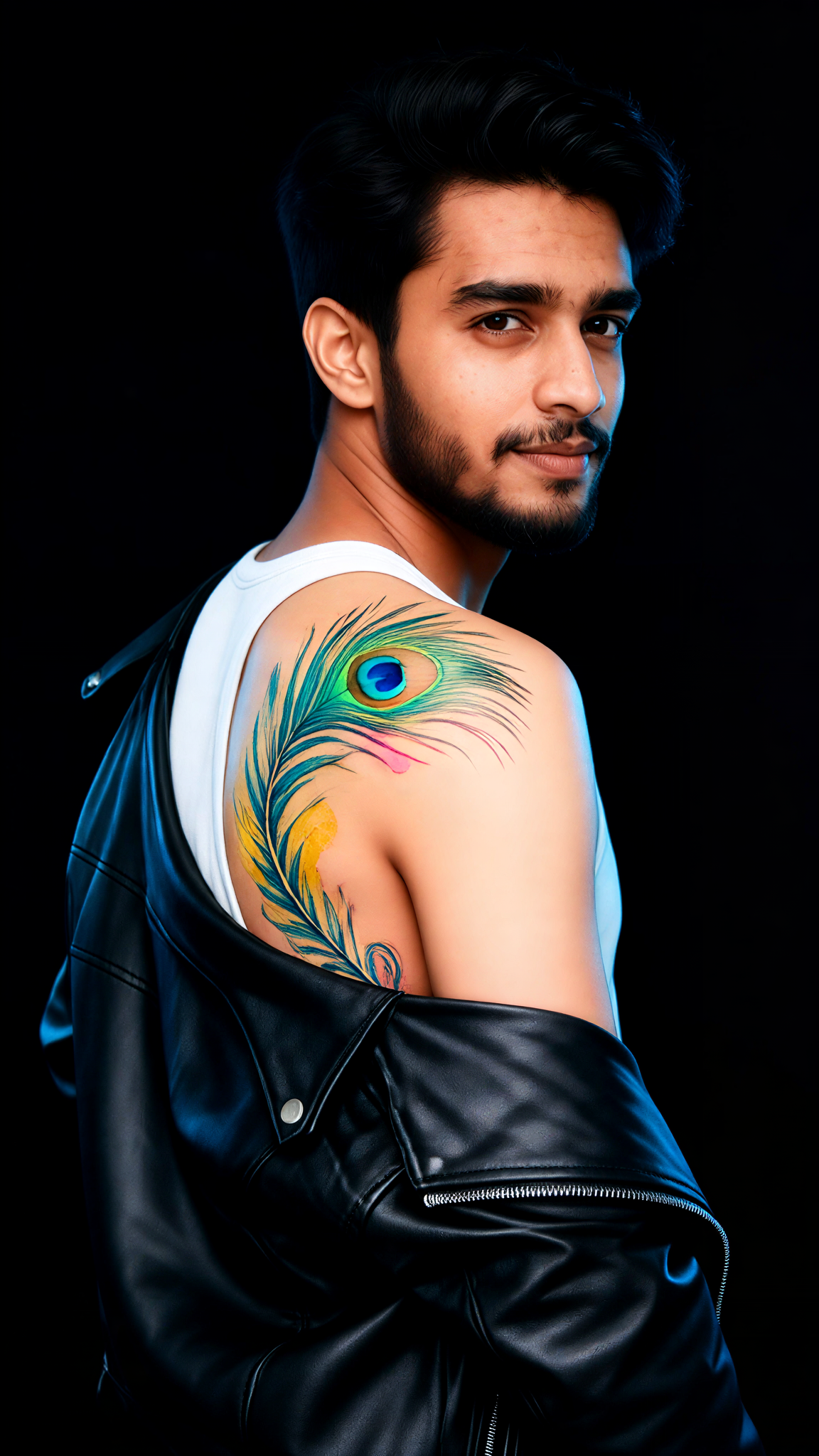 Colorful Tattoo Portrait image