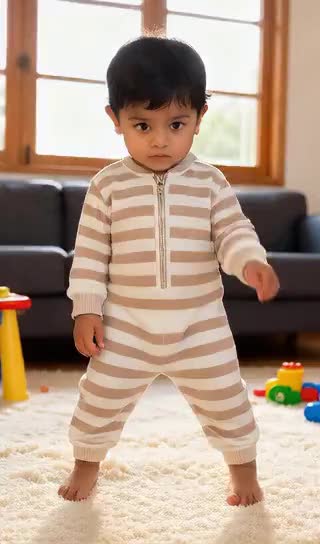 baby is playing the guitar image