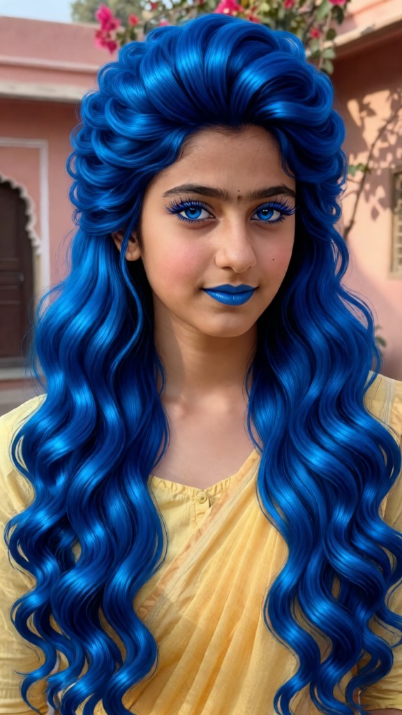 Hair changing color image