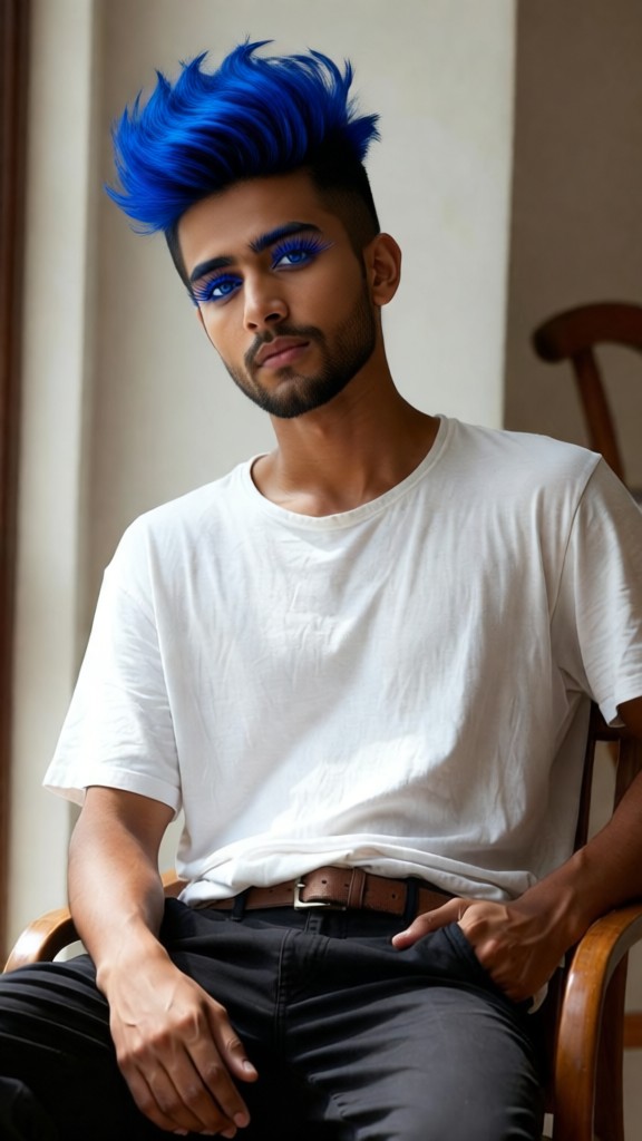 Hair changing color image