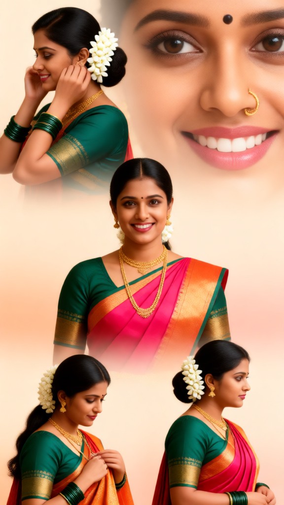 A Beautiful and Elegant Sari Girl image