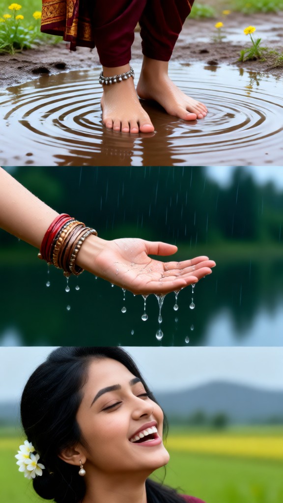 Refreshing Rainy Day Girl image