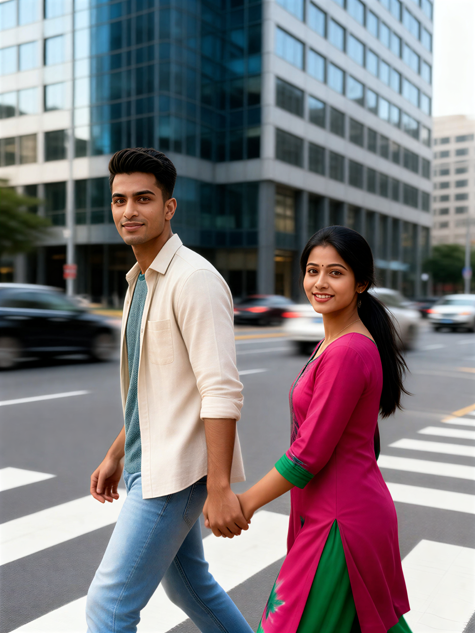 Crosswalk Couple image