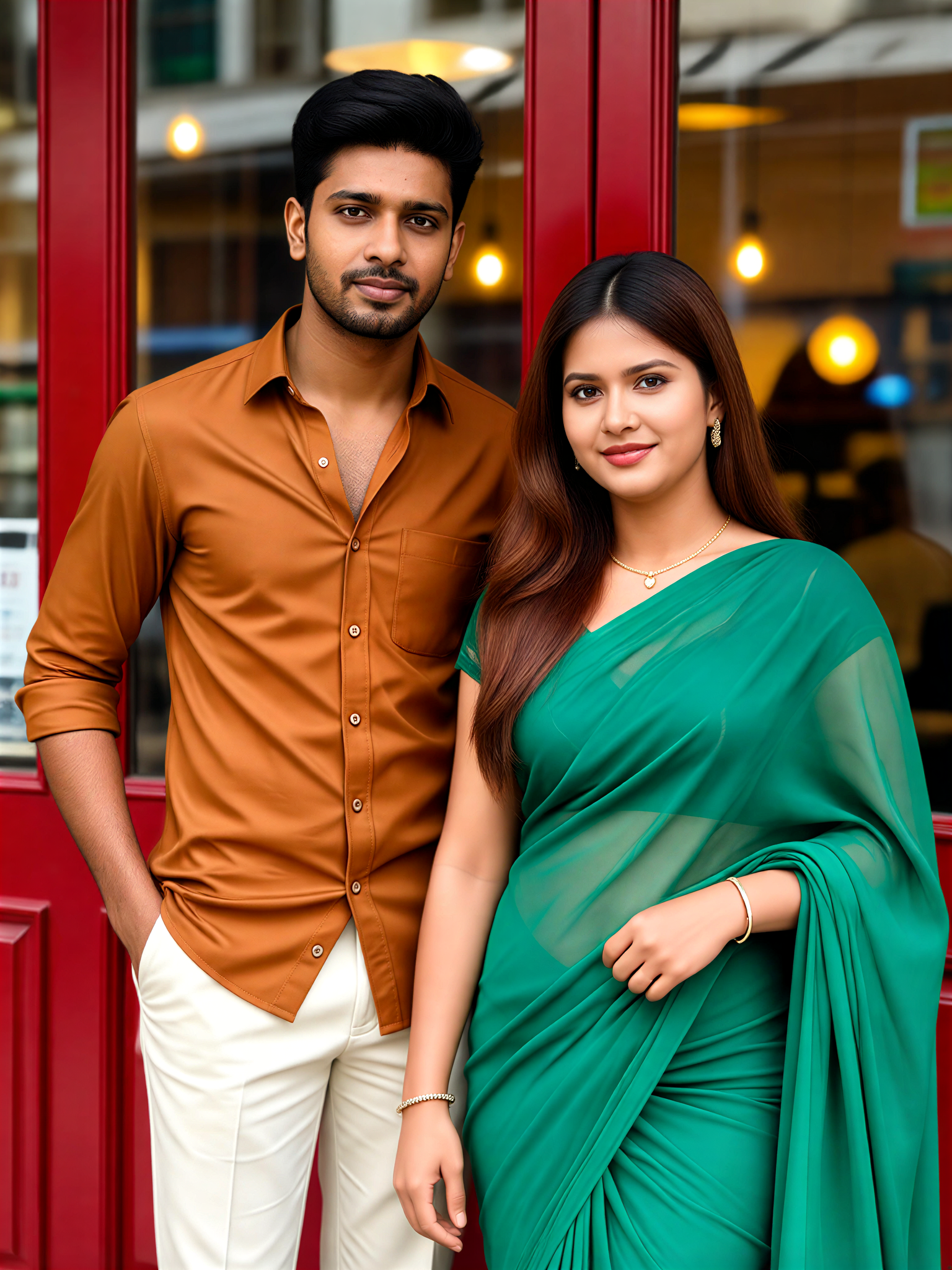 Saree Couple Door image
