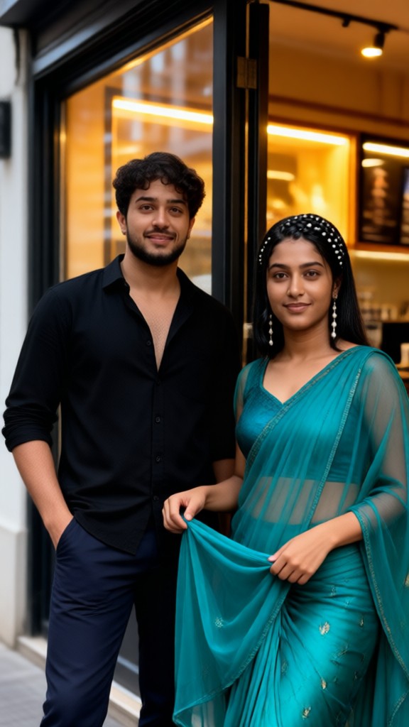 Saree Couple Video image