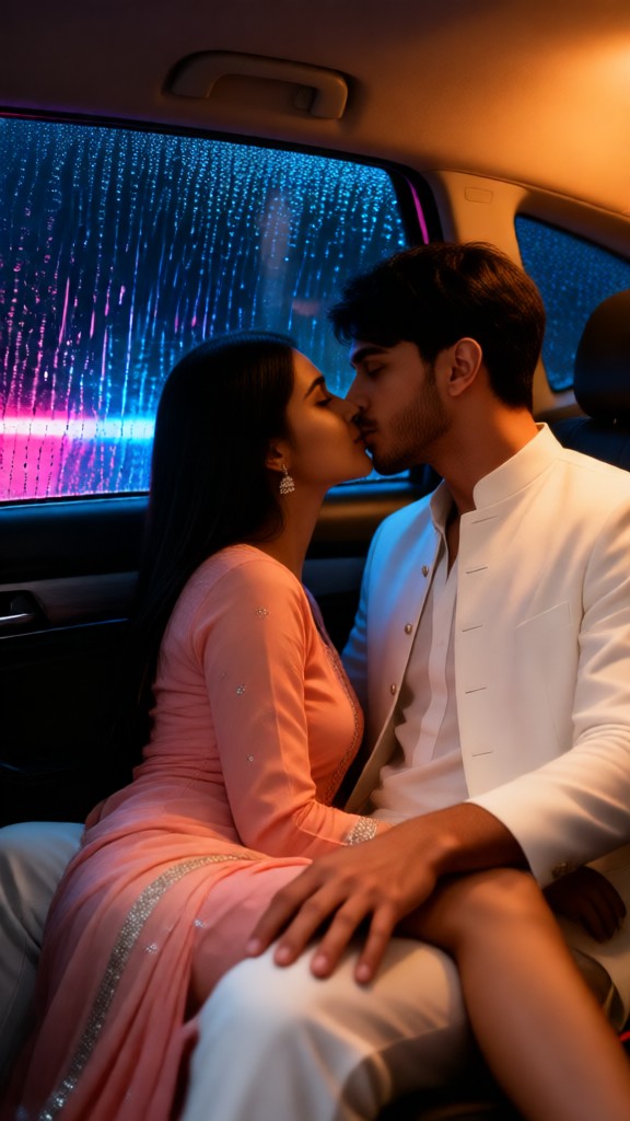 Rainy Car Kiss image