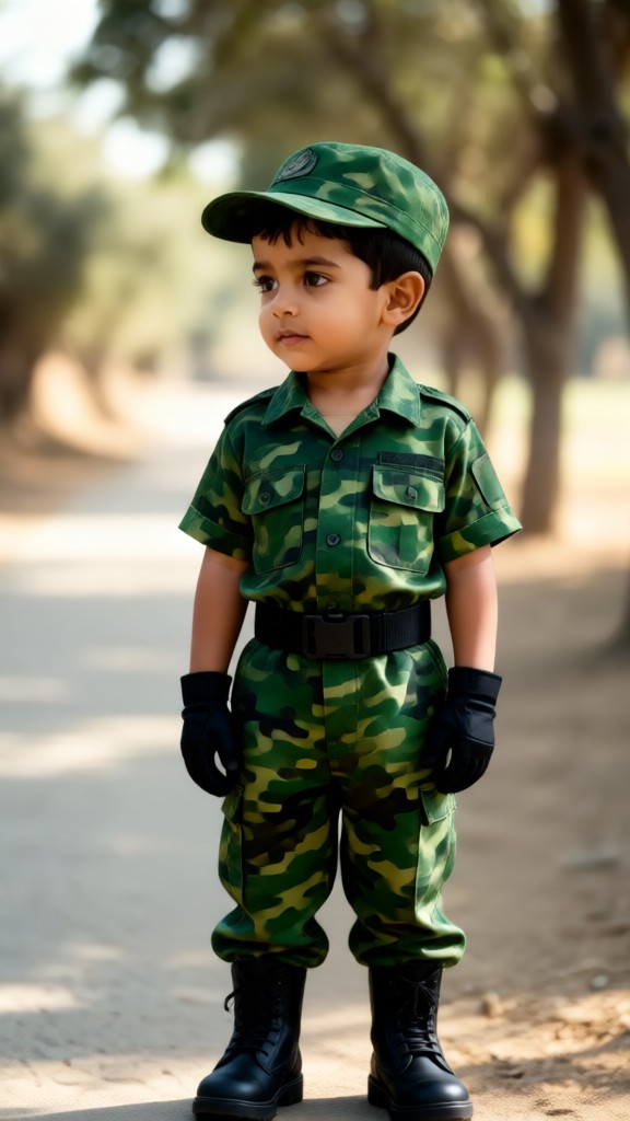 Baby in Militäruniform image