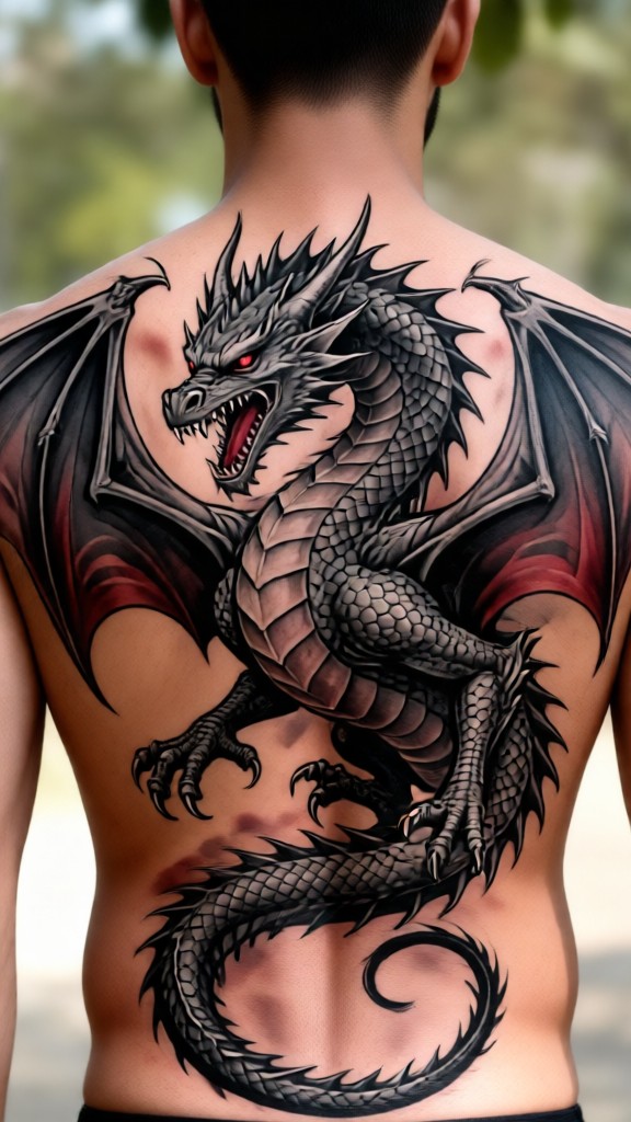 Cool Dragon Tattoo image