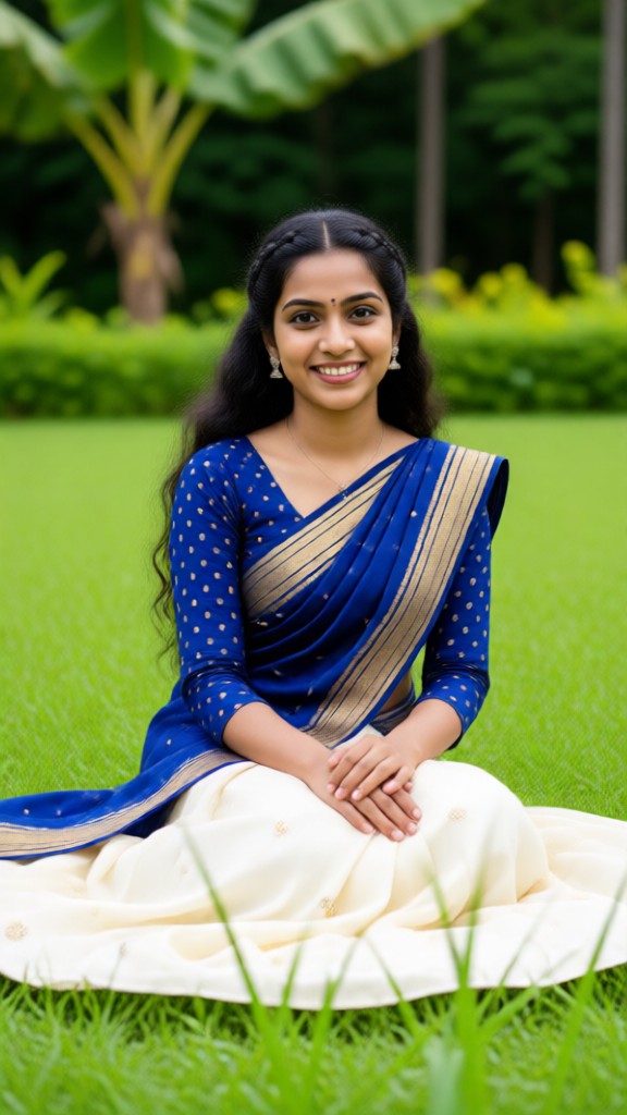 Beautiful Girl's Lawn Photo Shoot image
