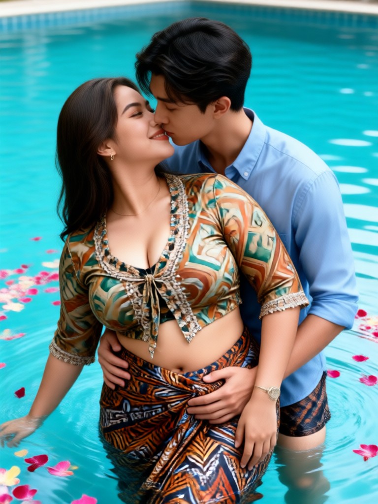 Back Hug Kiss image