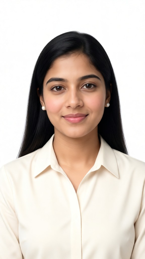 ID Photo of a Beautiful Girl image