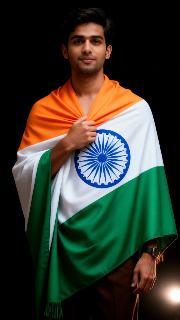 MAN!：Draped in the national flag image