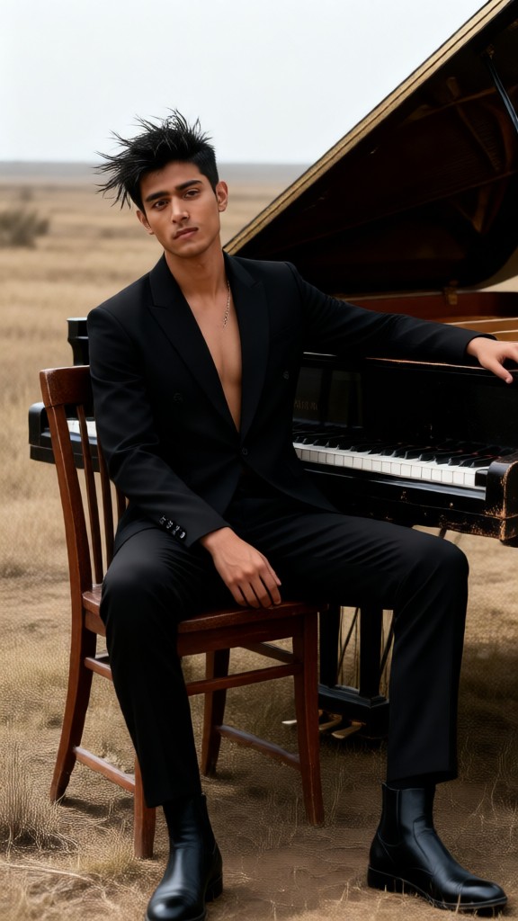"Burning Piano" Photo Shoot image