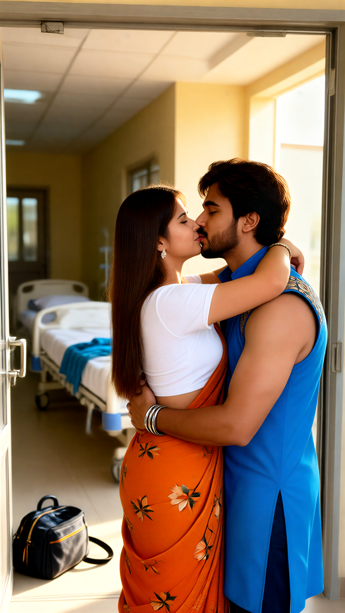 Doorway Farewell Kiss image