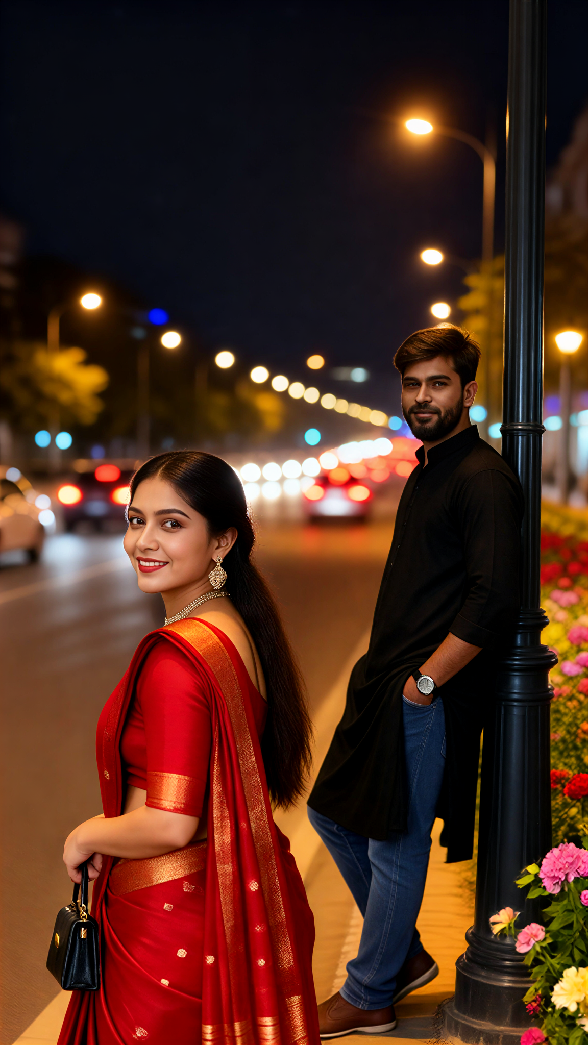Red Saree Glance image