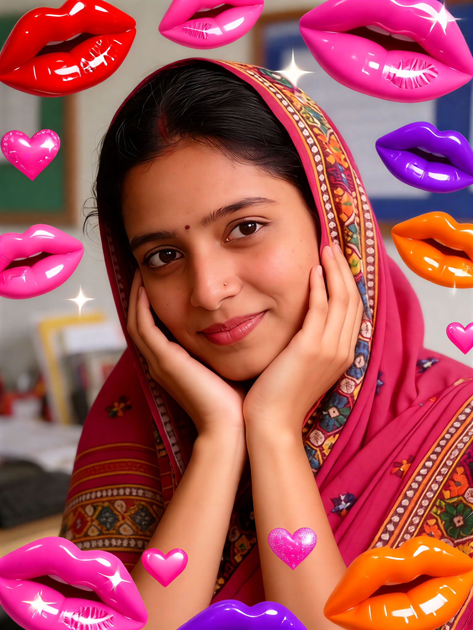 Lip Heart Wink image