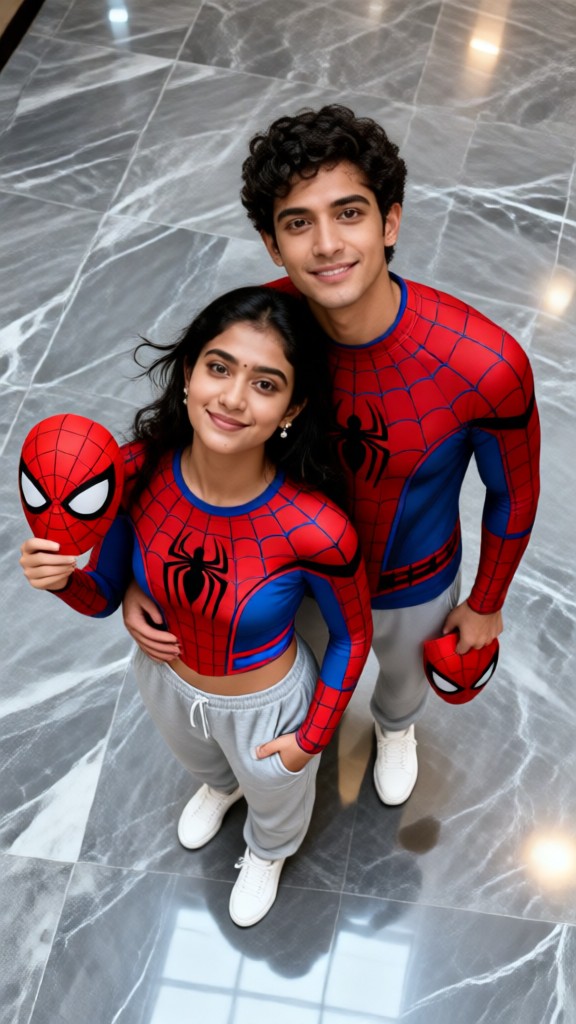 Spider-Man-themed couples’ outfits image