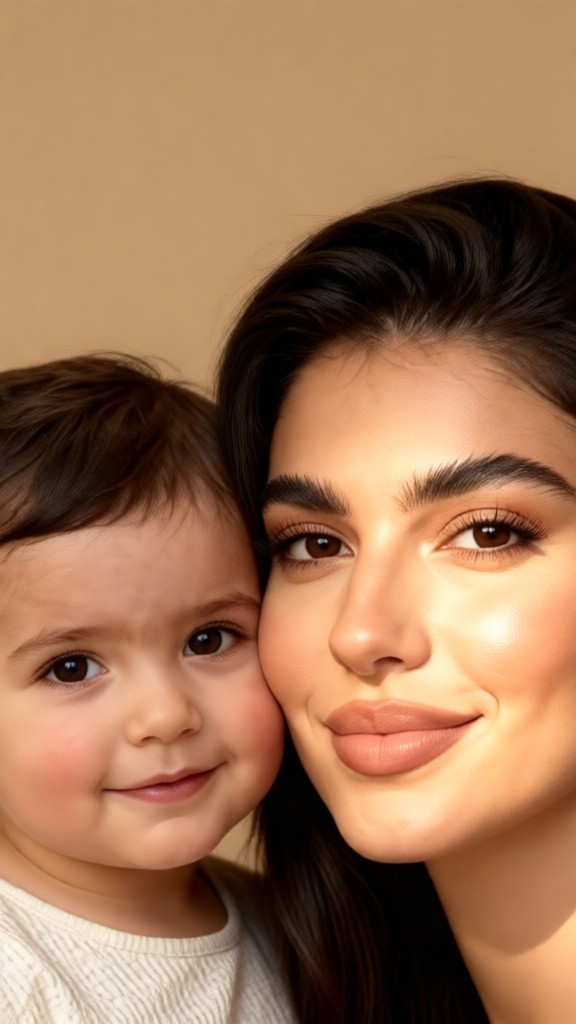Sweet Mom and Baby Photo-TU image