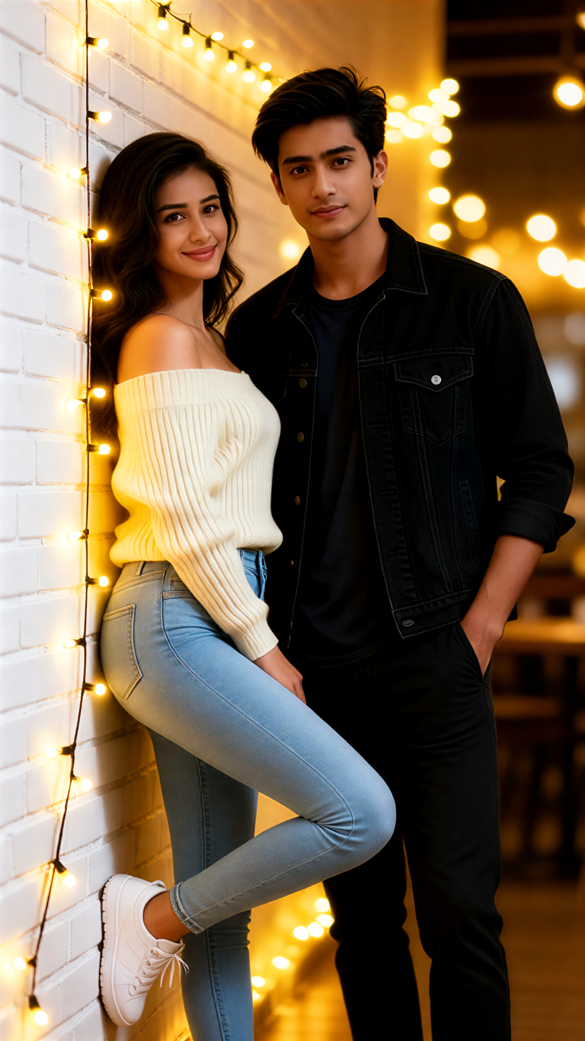 Indoor portrait of men and women image