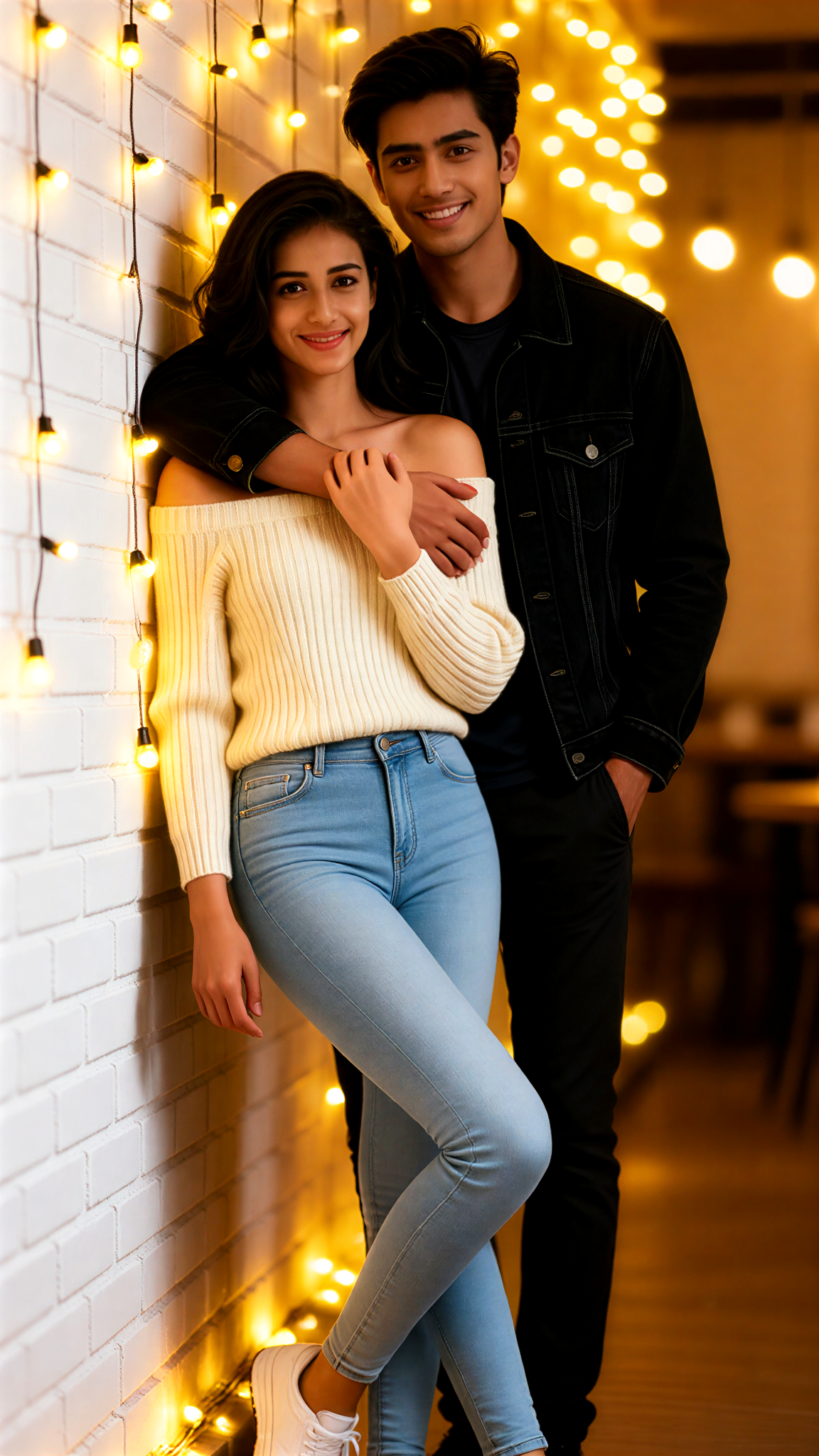 Indoor portrait of men and women image