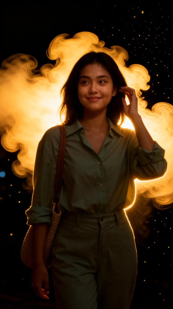 Backlit Smoke Photos-v image